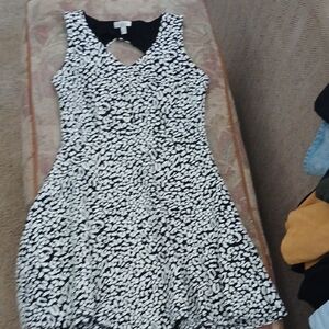 Charming Charlie Black and White Mini Dress